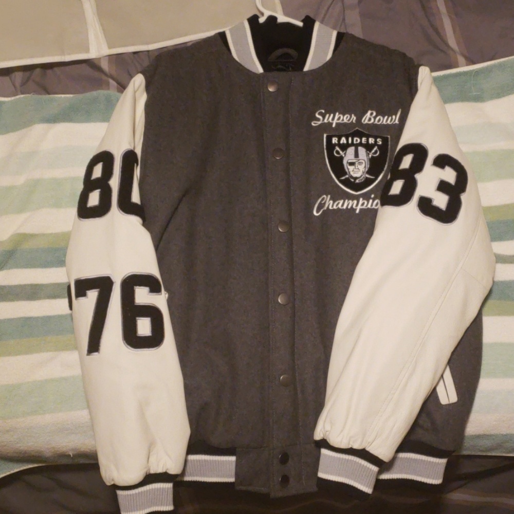 Raider Superbowl Championship Letterman Jacket
